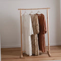 Handcrafted Natural Chestnut Standing Garment Rack