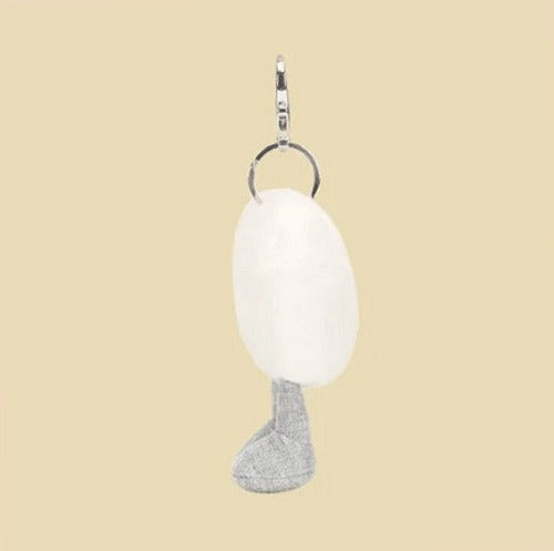 Amuseables Cream Heart Bag Charm