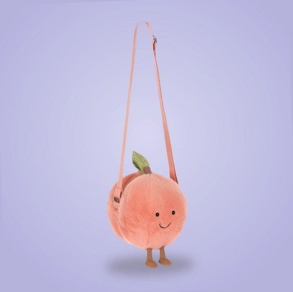 Amuseables Peach Shoulder Bag – soft plush toy