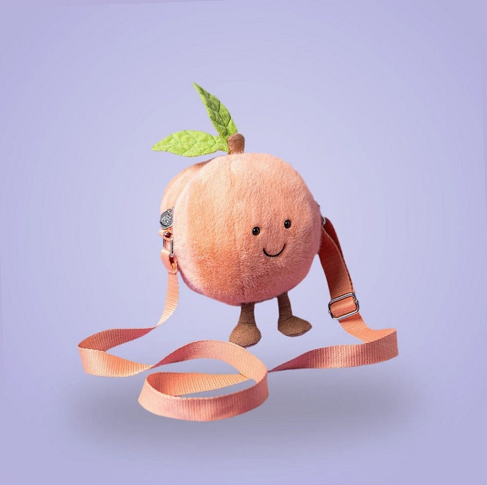 Amuseables Peach Shoulder Bag – soft plush toy, view 2