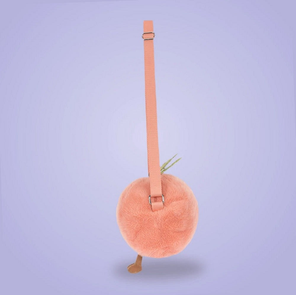 Amuseables Peach Shoulder Bag – soft plush toy, view 4