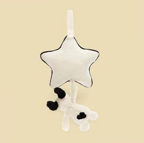 Bashful Black & Cream Puppy Musical Pull