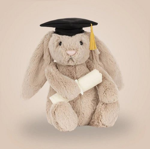 Bashful Bunny Graduation Outfit – soft plush toy