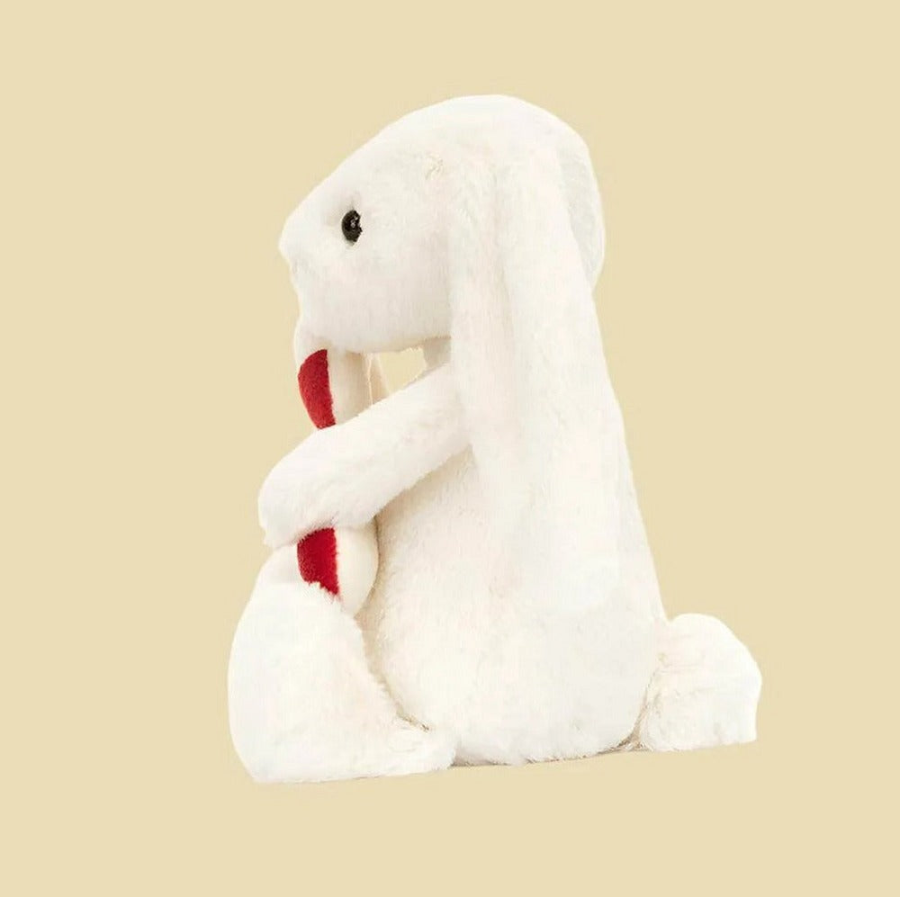 Bashful Bunny with Candy Cane