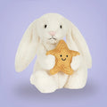 Cream Bunny with Star – soft plush toy