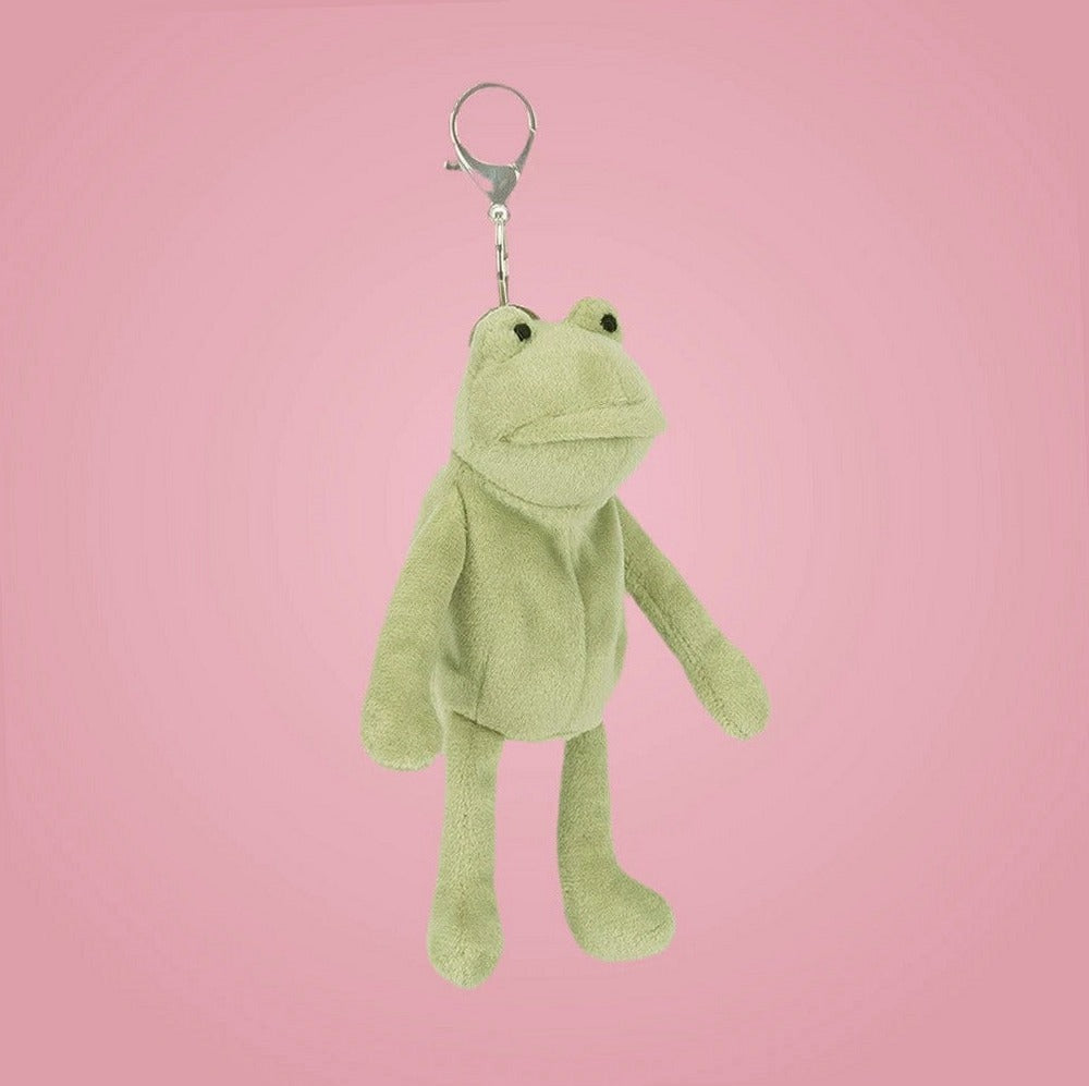 Fergus Frog Bag Charm – soft plush toy