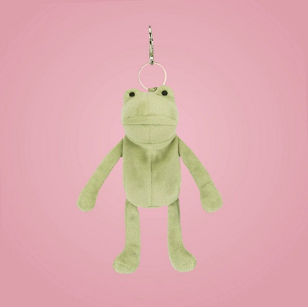 Fergus Frog Bag Charm – soft plush toy, view 5