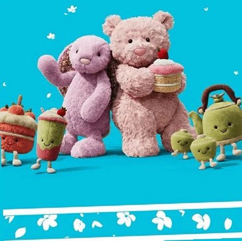 Leola Bear with Strawberry Cake