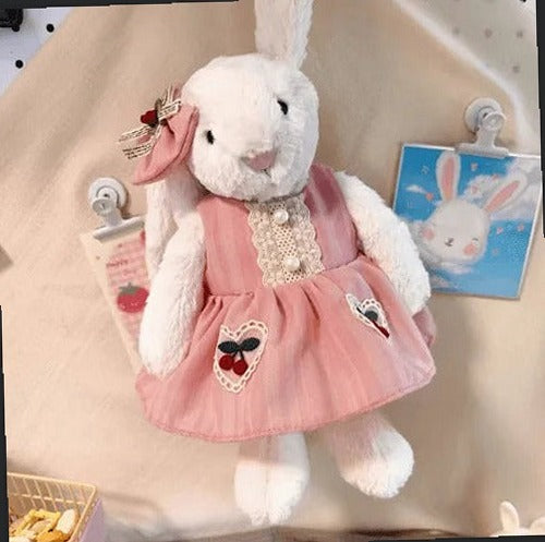 Pink Cherry Dress Set – Sakura - Inspired Dress & Hair Clip (for Bashful Bunny Medium)