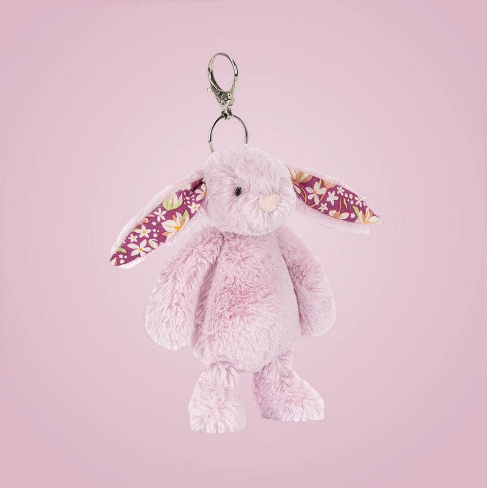 Thistlepop Blossom Bunny Bag Charm – soft plush toy