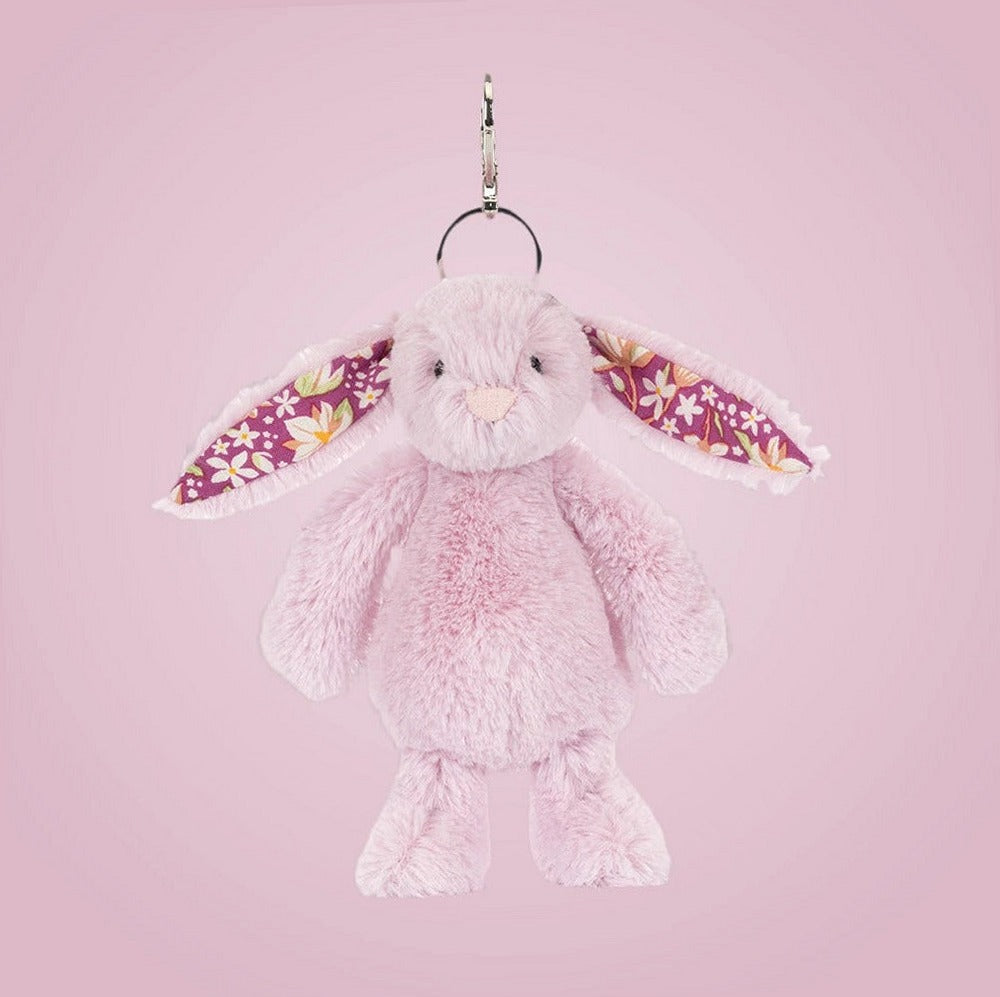 Thistlepop Blossom Bunny Bag Charm – soft plush toy, view 4