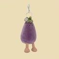 Vivacious Vegetable Aubergine Bag Charm