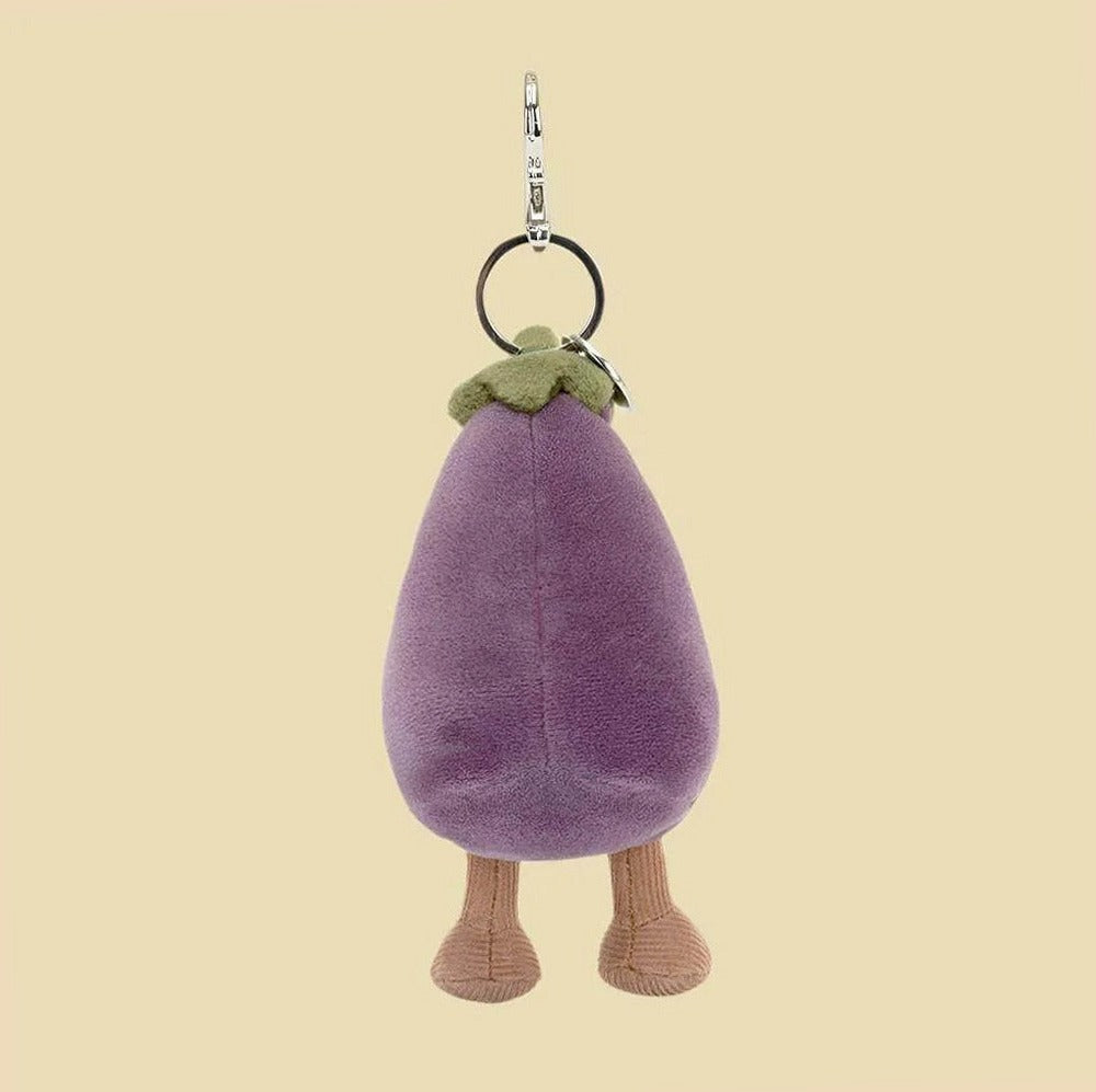 Vivacious Vegetable Aubergine Bag Charm